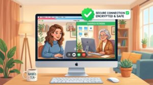 How to Let a Family Member See Your Screen Safely