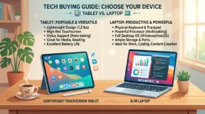 Choosing Between a Tablet and a Laptop: A Plain-Language Guide for Beginners